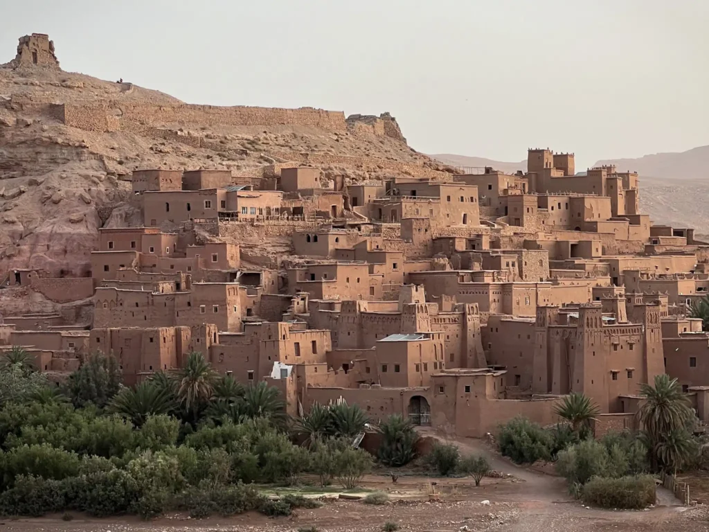 Ait Ben Haddou in Marrakech at sunrise.