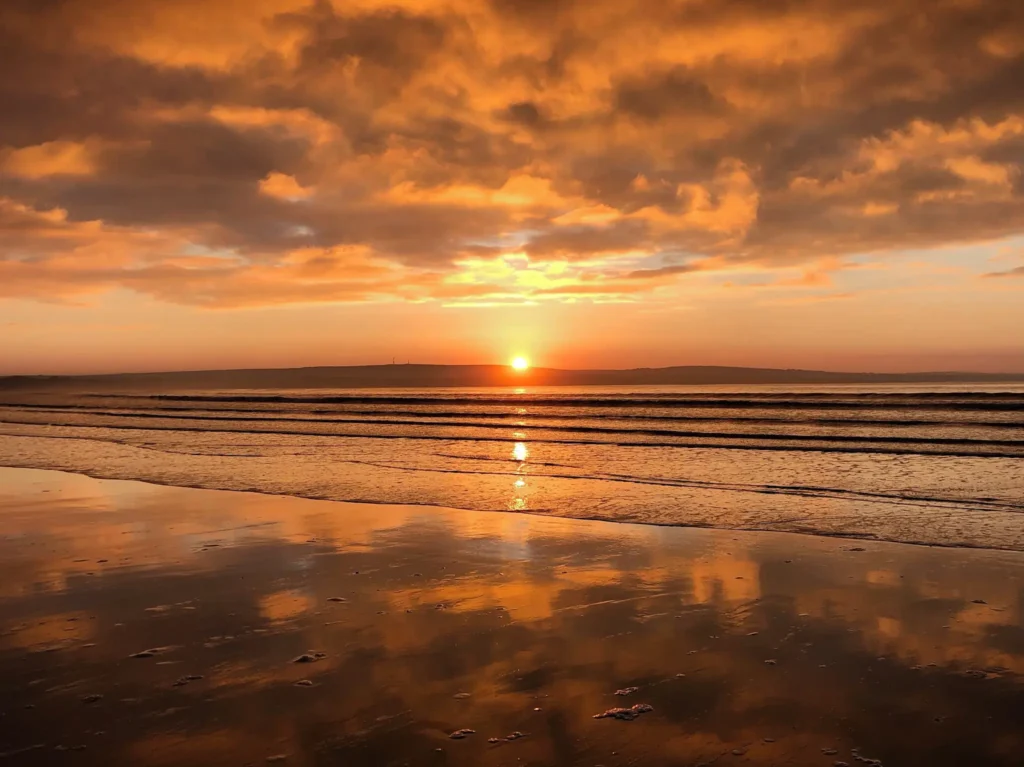 Incredible Sunset on Dunnet Beach on the NC500 in Scotland.