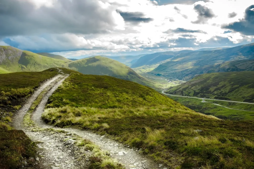 Hiking Trail in the Cairngorms National Park in Scotland.