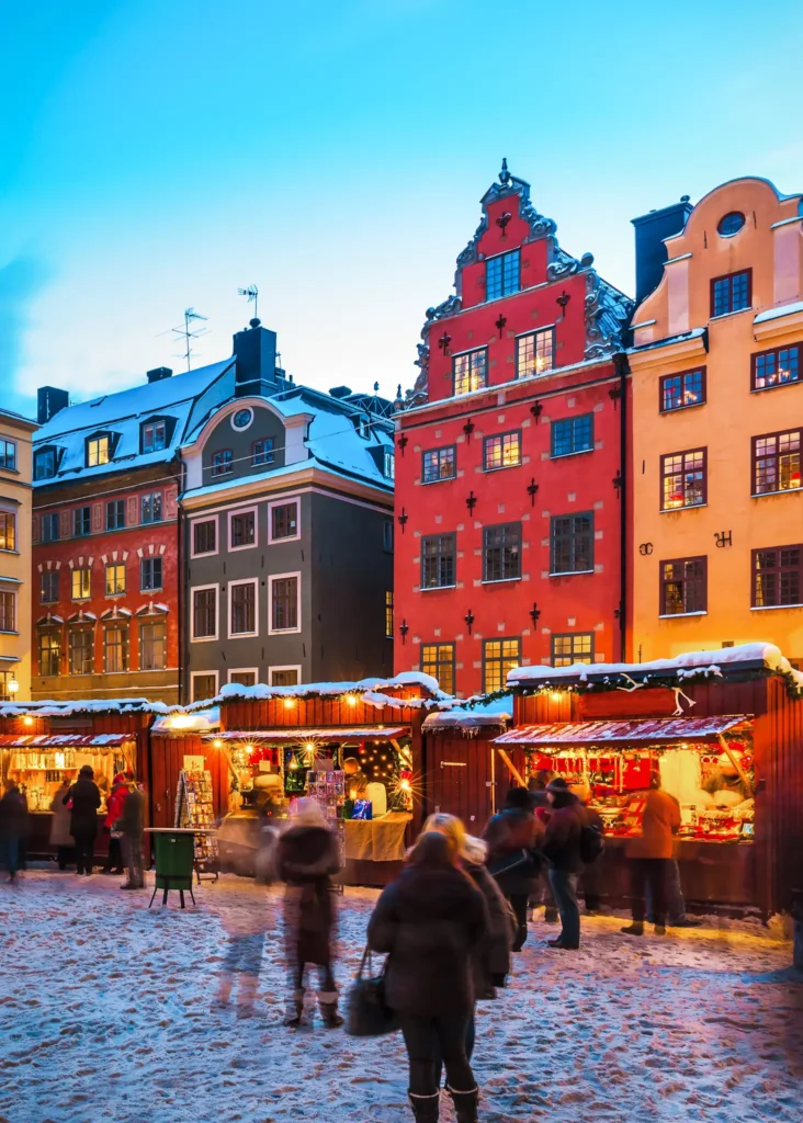 Christmas Market in Stockholm, Sweden.