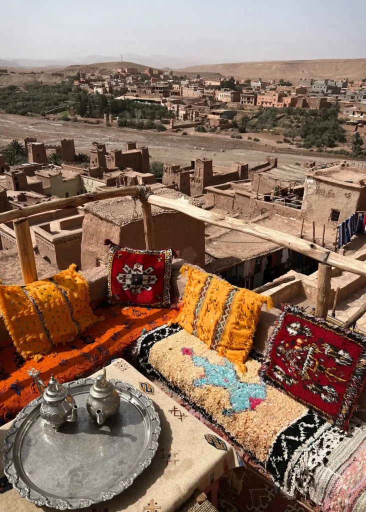 Rooftop Cafe in Ait Ben Haddou.