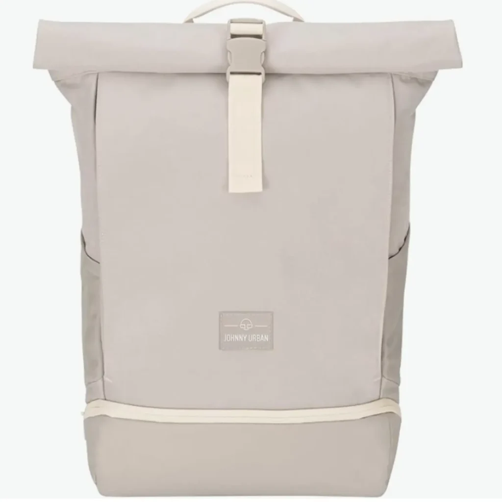 Johnny Urban Roll Top Backpack in grey