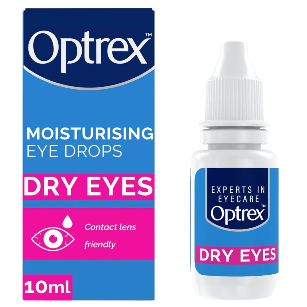 Optrex moisturing eye drops for dry eyes