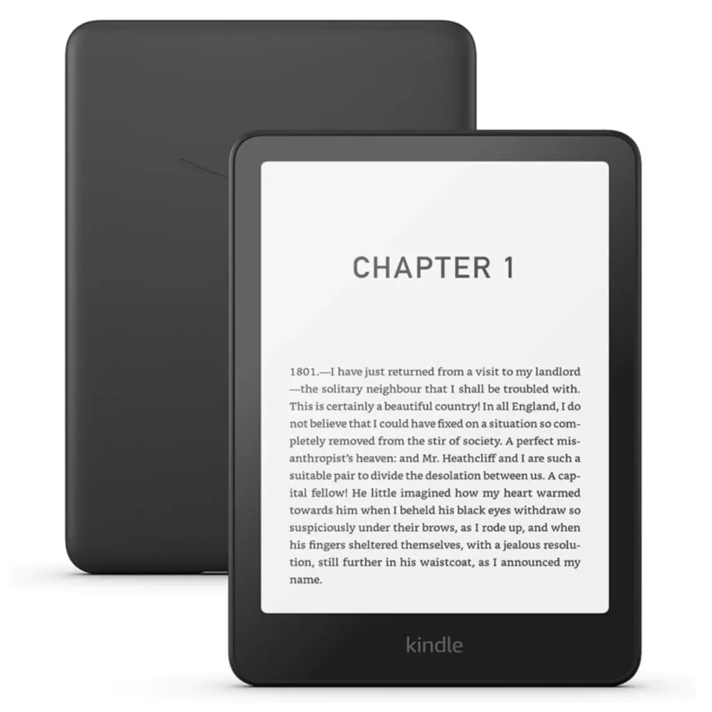 Kindle black paper white