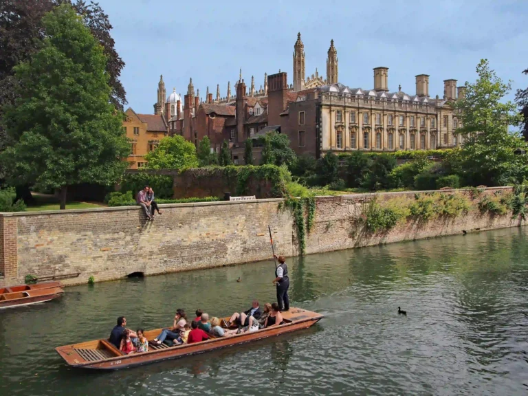 Punting on the River Cam past the grand college buildings of Cambridge University is one of the highlights of a visit to this ancient city.