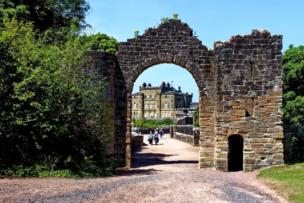 The beautiful culzean castle near maybole, carrick on the ayrshire coast of scotland,